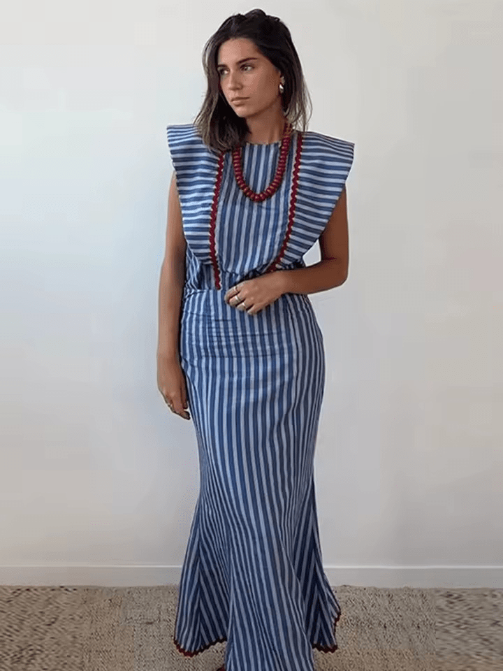 ALMA - VESTIDO MIDI CON MANGAS AMPLIAS